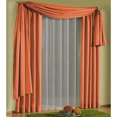 WIRTH Daria Orange Gardine - Kräuselband, 135x225cm - Gardinen WIRTH Daria Orange Gardine - Kräuselband, 135x225cm - Gardinen