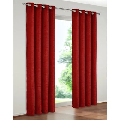 WIRTH Holmsund 288g/qm Roter Vorhang - Gardine WIRTH Holmsund 288g/qm Roter Vorhang - Gardine