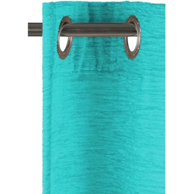 WIRTH Trondheim Thermo-Chenille Vorhang - Blau/Türkis - 132x255 cm WIRTH Trondheim Thermo-Chenille Vorhang - Blau/Türkis - 132x255 cm