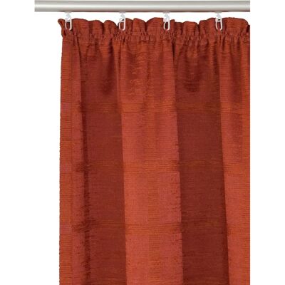 WIRTH Toco-Karo Vorhang - Chenille, 250x270cm, Orange WIRTH Toco-Karo Vorhang - Chenille, 250x270cm, Orange
