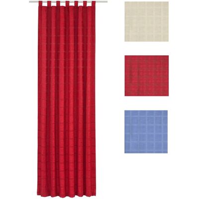 WIRTH Toco-Karo Vorhang Blau 200cm - Vorhang WIRTH Toco-Karo Vorhang Blau 200cm - Vorhang