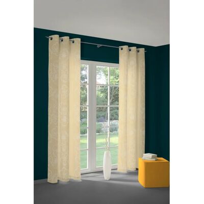 WIRTH Dangard Gold Vorhang - 135x225cm - Blumenmuster WIRTH Dangard Gold Vorhang - 135x225cm - Blumenmuster