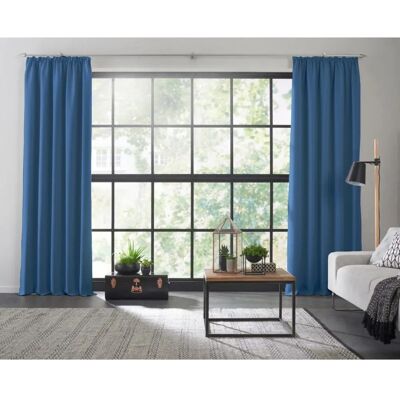 WIRTH Verdunkelungsvorhang - 145x150cm - Blau WIRTH Verdunkelungsvorhang - 145x150cm - Blau