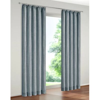 WIRTH B-Holmsund Vorhang - Blau, 132x180cm, Thermo Chenille WIRTH B-Holmsund Vorhang - Blau, 132x180cm, Thermo Chenille