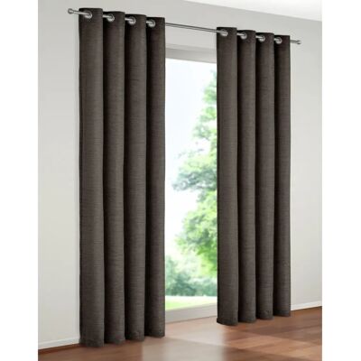 WIRTH Holmsund 288g/qm Grauer Vorhang mit Ösen - Raumteiler WIRTH Holmsund 288g/qm Grauer Vorhang mit Ösen - Raumteiler