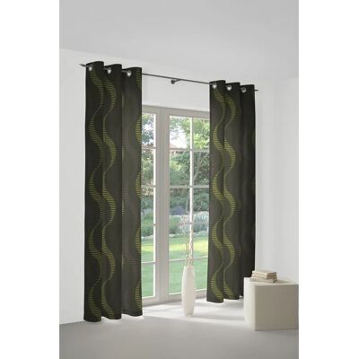 WIRTH Lupara Grüner Vorhang - Jacquard, 132x150cm WIRTH Lupara Grüner Vorhang - Jacquard, 132x150cm