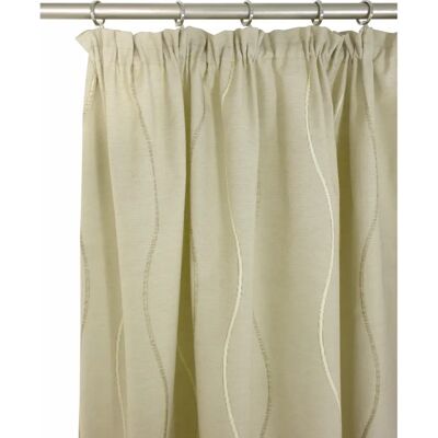 WIRTH Sepino Beigefarbener Jacquard-Vorhang - Gardine WIRTH Sepino Beigefarbener Jacquard-Vorhang - Gardine