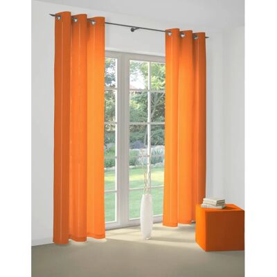 WIRTH Felsted Orange Jacquard Gardine - 132x220 cm WIRTH Felsted Orange Jacquard Gardine - 132x220 cm