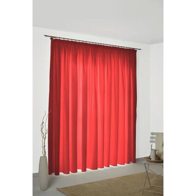 WIRTH Felsted Vorhang - Rot, 132x245cm, Jacquard, Modern WIRTH Felsted Vorhang - Rot, 132x245cm, Jacquard, Modern