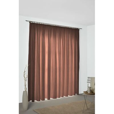WIRTH Riccia Braune Jacquard Gardine - Gardinen WIRTH Riccia Braune Jacquard Gardine - Gardinen