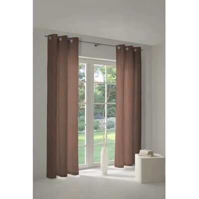 WIRTH RICCIA - Braune Jacquard Gardine WIRTH RICCIA - Braune Jacquard Gardine