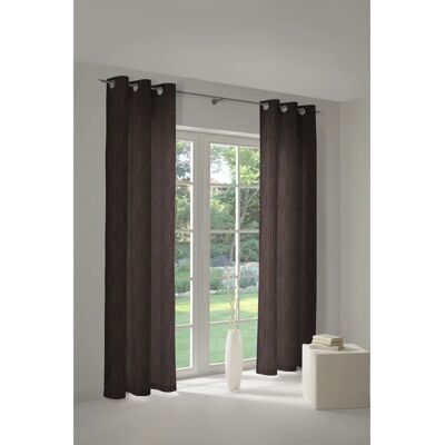 WIRTH Riccia Lila Vorhang - 132x255cm, Jacquard, Ösen, Gardinen WIRTH Riccia Lila Vorhang - 132x255cm, Jacquard, Ösen, Gardinen