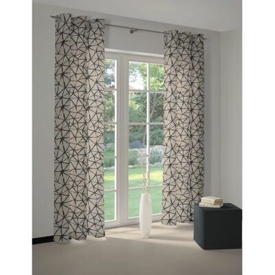 WIRTH Lisburn - Moderner Streifen halbtransparent Gardine WIRTH Lisburn - Moderner Streifen halbtransparent Gardine