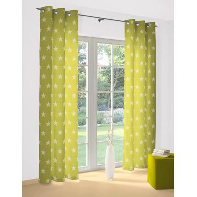 WIRTH FELINO Grüner Jacquard Vorhang - Gardinen WIRTH FELINO Grüner Jacquard Vorhang - Gardinen