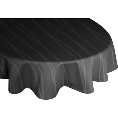 WIRTH LANGWASSER Oval Schwarze Tischdecke - Tischdecken WIRTH LANGWASSER Oval Schwarze Tischdecke - Tischdecken