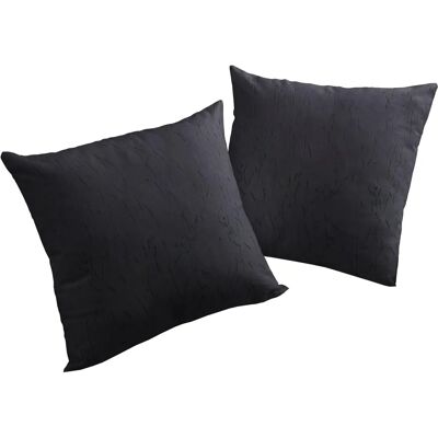 WIRTH Lahnstein Dekokissen - 2er Pack, 40x40 cm, Polyester, Schwarz WIRTH Lahnstein Dekokissen - 2er Pack, 40x40 cm, Polyester, Schwarz