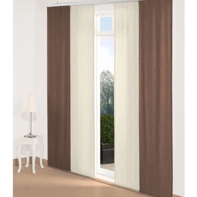 WIRTH Riccia Beige Schiebegardine - Gardinen, 60cm x 145cm, Beige WIRTH Riccia Beige Schiebegardine - Gardinen, 60cm x 145cm, Beige