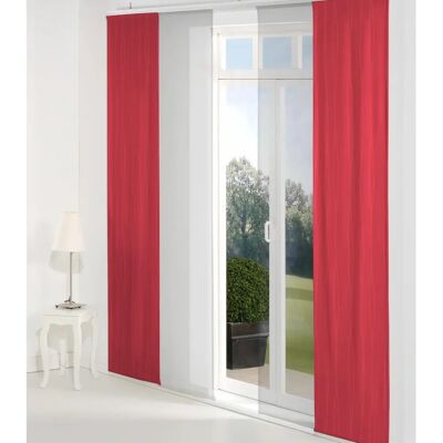 WIRTH LANGWASSER Schiebegardine - 60x245 cm, Rot, Blickdicht, Polyester & Polyacryl WIRTH LANGWASSER Schiebegardine - 60x245 cm, Rot, Blickdicht, Polyester & Polyacryl