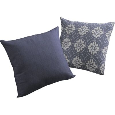 Adam Romantic Puligny Blaue Baumwolle - Kissenhülle Adam Romantic Puligny Blaue Baumwolle - Kissenhülle