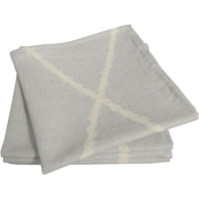 ADAM - Casket Valdelana Light - Grau - Bio-Baumwolle - Serviette ADAM - Casket Valdelana Light - Grau - Bio-Baumwolle - Serviette