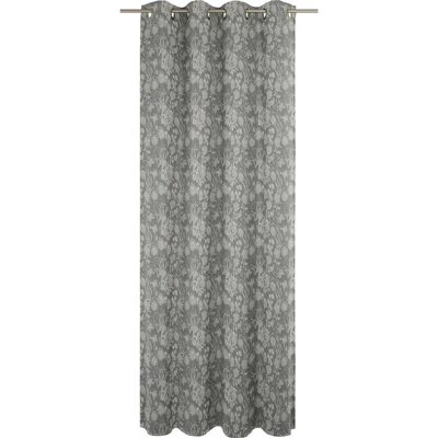 ADAM Blumen Cuvée Light Vorhang - Jacquard, Bio-Baumwolle, Dunkelgrau ADAM Blumen Cuvée Light Vorhang - Jacquard, Bio-Baumwolle, Dunkelgrau