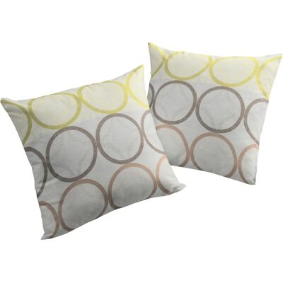 WIRTH Zirbello Kissen - 40x40cm, Grün, Kreise - Kissen WIRTH Zirbello Kissen - 40x40cm, Grün, Kreise - Kissen