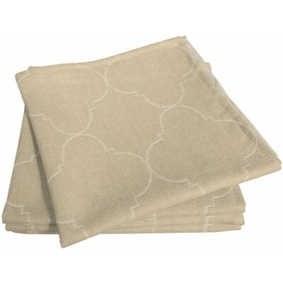 ADAM Indian Cortezada Light Baumwoll-Servietten Beige ADAM Indian Cortezada Light Baumwoll-Servietten Beige