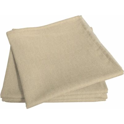 Adam Uni Collection light Beigefarbene Stoffservietten-Set Adam Uni Collection light Beigefarbene Stoffservietten-Set