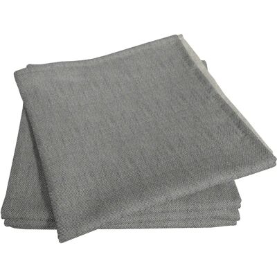 ADAM Bio-Baumwolle Stoffserviette Dunkelgrau - 4er Set ADAM Bio-Baumwolle Stoffserviette Dunkelgrau - 4er Set