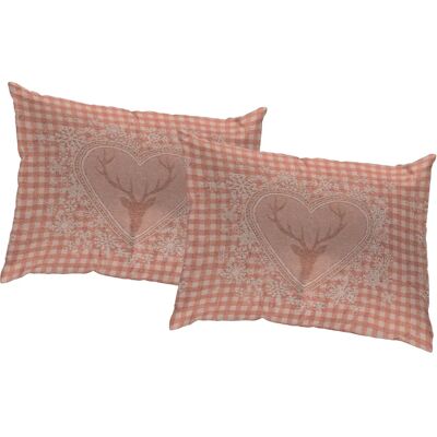 WIRTH Stuben Dekokissen - 40x40 cm, Baumwolle-Polyester, Orange WIRTH Stuben Dekokissen - 40x40 cm, Baumwolle-Polyester, Orange