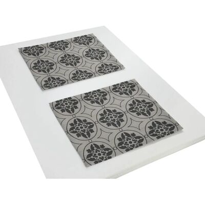 ADAM Romantic Puligny Schwarze Bio-Baumwolle Tischwäsche Set ADAM Romantic Puligny Schwarze Bio-Baumwolle Tischwäsche Set