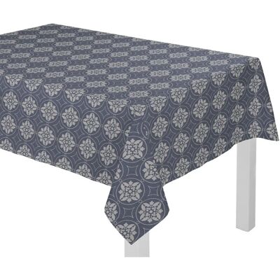 ADAM Romantic Puligny Quadratische Blaue Baumwolltischdecke ADAM Romantic Puligny Quadratische Blaue Baumwolltischdecke