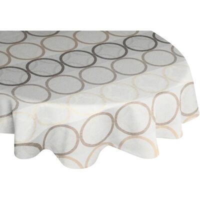 WIRTH Zirbello Braune Ovale Tischdecke - Tischdecken WIRTH Zirbello Braune Ovale Tischdecke - Tischdecken