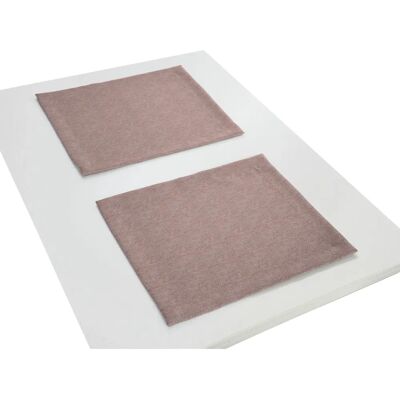 WIRTH Torbole Platzset - 2er Pack, Apricot, Polyester-Baumwolle WIRTH Torbole Platzset - 2er Pack, Apricot, Polyester-Baumwolle