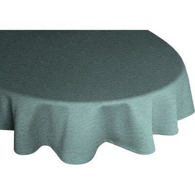 WIRTH TORBOLE - Ovale Tischdecke, 130x190cm, Petrol, Polyester & Baumwolle WIRTH TORBOLE - Ovale Tischdecke, 130x190cm, Petrol, Polyester & Baumwolle