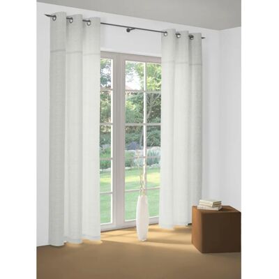 WIRTH Wiessee Jacquard Gardine mit Messingösen - Landhausstil WIRTH Wiessee Jacquard Gardine mit Messingösen - Landhausstil