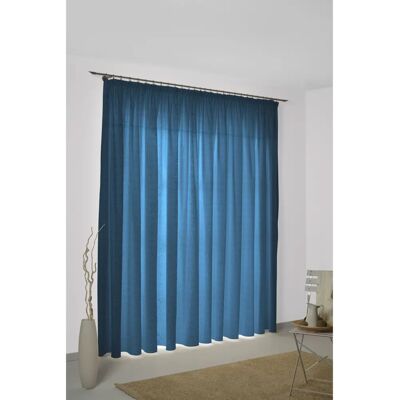 WIRTH Wiessee Blau Jacquard Gardine - Landhaus Stil WIRTH Wiessee Blau Jacquard Gardine - Landhaus Stil