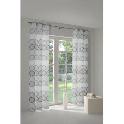 WIRTH Zirbello Grüner Vorhang - 132cm x 225cm - Jacquard, Baumwolle, Polyester WIRTH Zirbello Grüner Vorhang - 132cm x 225cm - Jacquard, Baumwolle, Polyester