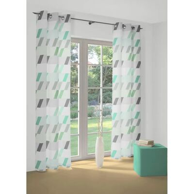WIRTH Bray Grüne Jacquard Gardine WIRTH Bray Grüne Jacquard Gardine