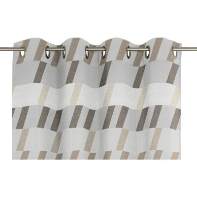 WIRTH Bray Braun Jacquard Vorhang - Gardine WIRTH Bray Braun Jacquard Vorhang - Gardine