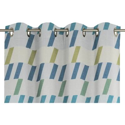WIRTH Bray Blaue Jacquard Gardine - Vorhang WIRTH Bray Blaue Jacquard Gardine - Vorhang