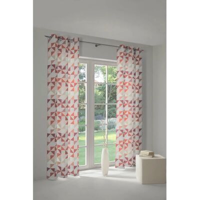 WIRTH Berlare - Jacquard Oranger Gardine 132x245cm WIRTH Berlare - Jacquard Oranger Gardine 132x245cm