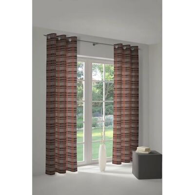 WIRTH Laufenberg Orangener Jacquard Vorhang - Gardinen WIRTH Laufenberg Orangener Jacquard Vorhang - Gardinen