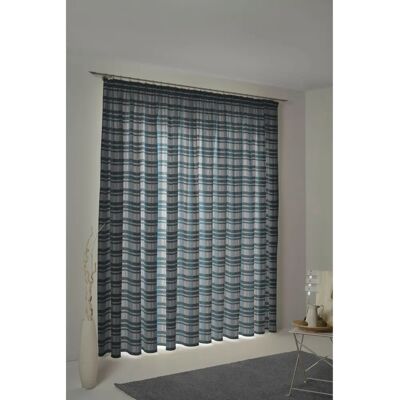WIRTH Laufenberg Jacquard Gardine - Wohnzimmer, Petrolblau WIRTH Laufenberg Jacquard Gardine - Wohnzimmer, Petrolblau
