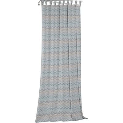 WIRTH Benewitz Blaue Jacquard Gardine - Fensterdekoration WIRTH Benewitz Blaue Jacquard Gardine - Fensterdekoration