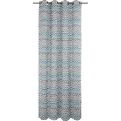 WIRTH Benewitz Blaue Jacquard Gardine - Gardin WIRTH Benewitz Blaue Jacquard Gardine - Gardin