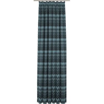 WIRTH Benewitz Jacquard Gardine - 65x125cm - Petrol WIRTH Benewitz Jacquard Gardine - 65x125cm - Petrol
