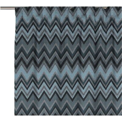 WIRTH Benewitz Blaue Jacquard Gardine - Vorhang WIRTH Benewitz Blaue Jacquard Gardine - Vorhang