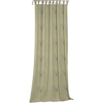 WIRTH Stuben Grüner Jacquard-Vorhang - Landhausstil WIRTH Stuben Grüner Jacquard-Vorhang - Landhausstil