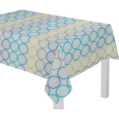 WIRTH Zirbello Quadratische Tischdecke Blau Grün - Tischdecke WIRTH Zirbello Quadratische Tischdecke Blau Grün - Tischdecke